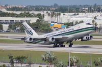 N486EV @ MIA - Evergreen 747-200 - by Florida Metal