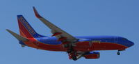 N481WN @ KLAS - Southwest Airlines (Bags fly here ttl.), is landing at Las Vegas Int´l(KLAS) - by A. Gendorf