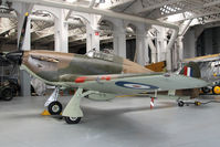 G-HURI @ EGSU - Hawker Hurricane XIIa. At The Imperial War Museum, Duxford July 2013. - by Malcolm Clarke