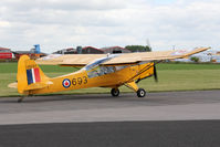 G-BLPG @ EGBR - Auster J-1N Alpha at The Real Aeroplane Company's Jolly June Jaunt, Breighton Airfield, 2013. - by Malcolm Clarke