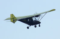 G-CBYT @ EGFH - Visiting Thruster T600N 450, pulling out from runway 28 at EGFH. - by Derek Flewin