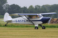 G-BSYG @ EGBR - at the Real Aeroplane Club's Wings & Wheels fly-in, Breighton - by Chris Hall