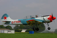 G-TYAK @ EGBR - at the Real Aeroplane Club's Wings & Wheels fly-in, Breighton - by Chris Hall