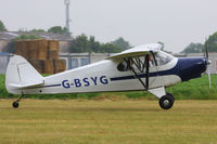 G-BSYG @ EGBR - at the Real Aeroplane Club's Wings & Wheels fly-in, Breighton - by Chris Hall