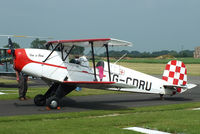 G-CDRU @ EGBR - at the Real Aeroplane Club's Wings & Wheels fly-in, Breighton - by Chris Hall