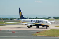 EI-DYJ @ EGCC - Ryanair Boeing 737 EI-DYJ taxiing at Manchester Airport. - by David Burrell