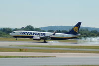 EI-EVZ @ EGCC - Ryanair Boeing 737 EI-EVZ Landing at Manchester Airport. - by David Burrell