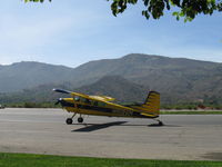 N619VM @ SZP - 1981 Cessna A185F SKYWAGON II, Continental IO-550-N 300 Hp, taxi to 22 - by Doug Robertson