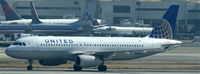 N485UA @ KLAX - United, seen here shortly after landing at Los Angeles Int´l(KLAX) - by A. Gendorf