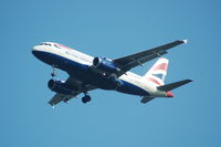 G-EUPT @ EGCC - British Airways Airbus A319 On approach to Manchester Airport. - by David Burrell