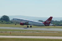 EI-EZV @ EGCC - Virgin Atlantic Airbus A320 EI0EZV Taing off from Manchester Airport. - by David Burrell