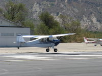 N3039E @ SZP - 1946 Aeronca 7AC CHAMPION, Continental O-200 100 Hp upgrade by STC, landing Rwy 22 - by Doug Robertson