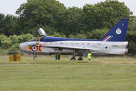 XS458 @ EGTC - English Electric Lightning T.5, Cranfield Airport, June 2013. - by Malcolm Clarke