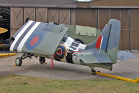 G-RUMW @ EGSU - Grumman (General Motors) FM-2 Wildcat, Imperial War Museum, Duxford July 2013. - by Malcolm Clarke