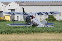 G-ABVE @ EGBR - Swung on landing and became stranded in the crops but was undamaged. Arrow Active 2 at The Real Aeroplane Company, Breighton Airfield, July 14 2013. - by Malcolm Clarke