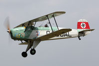 G-BJAL @ EGBR - CASA 1-131E Jungmann at The Real Aeroplane Company's Bucker Fest, Breighton Airfield, July 14 2013. - by Malcolm Clarke