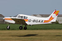 G-BGAX @ EGBR - Piper PA-28-140 Cherokee at The Real Aeroplane Company's Wings & Wheels Fly-In, Breighton Airfield, July 2013. - by Malcolm Clarke
