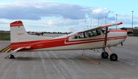 N180JJ @ KGFK - Cessna 180J on the ramp at GFK Flight Support. - by Kreg Anderson