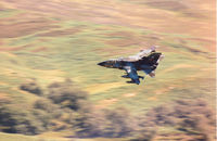 ZA553 - Tornado GR.1 of 27 Squadron departing Otterburn Range on a Mallet Blow mission in August 1990. - by Peter Nicholson