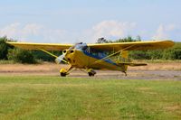 G-IVOR @ EGFH - Visiting 1940 Aeronca Chief. - by Roger Winser