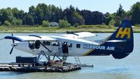 C-FITF @ CYVR - Harbour Air #303 preparing for departure on Fraser River. - by M.L. Jacobs