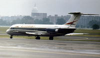 N994VJ @ DCA - DC-9-31 of Allegheny Airlines preparing to depart from what was then known as National Airport in May 1972. - by Peter Nicholson