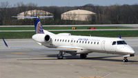 N11181 @ KCMH - A United Express regional jet taxies in at Port Columbus, OH. - by Daniel L. Berek