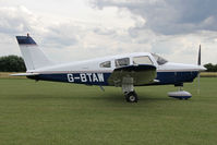 G-BTAW @ X5FB - Piper PA-28-161 Cherokee Warrior II, Fishburn Airfield, July 2013. - by Malcolm Clarke