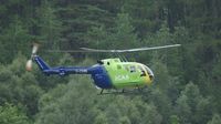 G-CDBS - Landing at Tyndrum, Perthshire to collect a patient. - by Adrian Tickner