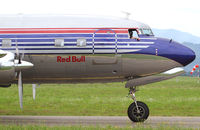 N996DM @ LOXZ - Red Bull DC-6 - by Thomas Ranner