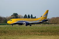 F-GZTB @ LFRB - Boeing 737-33V, Take off run rwy 25L, Brest-Bretagne Airport (LFRB-BES) - by Yves-Q