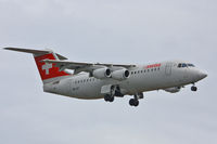 HB-IXT @ EGLL - Swiss European Airlines - by Chris Hall