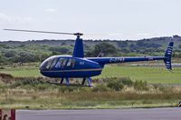 G-OTNA @ EGFH - Visiting Robinson R44 II from Norwich International Airport. - by Derek Flewin