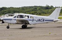 G-JACA @ EGFH - Visiting Piper PA-28-161 on a fly in from Denham Aerodrome Uxbridge. - by Derek Flewin