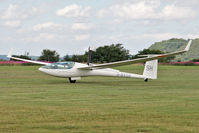 G-BXSH @ X5SB - Dg Flugzeugbau DG-800B 'self launching' at the Yorkshire Gliding Club, Sutton Bank, North Yorks, August 2nd 2013. - by Malcolm Clarke