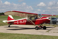 G-BJIV @ X5SB - Piper PA-18-150 Super Cub, Yorkshire Gliding Club, Sutton Bank, North Yorkshire, August 2013. - by Malcolm Clarke