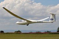 G-DEFE @ X5SB - Centrair ASW-20F being launched for a cross country flight during The Northern Regional Gliding Competition, Sutton Bank, North Yorks, August 2nd 2013. - by Malcolm Clarke