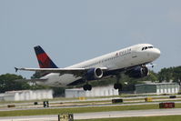 N321US @ KSRQ - Delta Flight 2298 (N321US) departs Sarasota-Bradenton International Airport enroute to Hartsfield-Jackson Atlanta International Airport - by Donten Photography