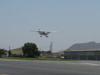 N5443L @ SZP - 1980 Cessna 152, Lycoming O-235 115 Hp, on final Rwy 22 - by Doug Robertson