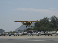 N98425 @ SZP - 1946 Piper J3C-65 CUB, Continental C90 90 Hp upgrade, another takeoff climb Rwy 22 - by Doug Robertson