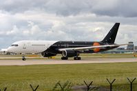 G-ZAPX @ EGCC - Titan B752 starting its take-off run. - by FerryPNL