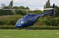 G-OCFD @ EGCB - B206 taking-off from Barton, Manchester city Airport - by FerryPNL