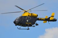 G-CMBS @ EGCB - NPAS MD900 landing at Barton, Manchester City Airport - by FerryPNL