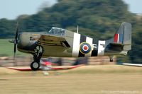 G-RUMW @ EGSU - Flying as part of the Flying Legends 2013 display. - by Carl Byrne (Mervbhx)