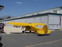 N98425 @ SZP - 1946 Piper J3C-65 CUB, Continental C90 90 Hp upgrade, taxi to hangar - by Doug Robertson