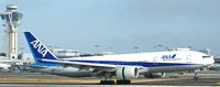 JA717A @ KLAX - ANA-All Nippon Airways, is smoothly touching down on RWY 24L at Los angeles Int´l(KLAX) - by A. Gendorf