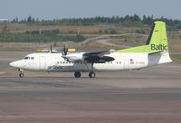 YL-BAA @ EFHK - Air Baltic Fokker 50 - by Thomas Ranner