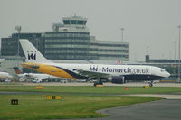 G-OJMR @ EGCC - Monarch Airbus A300B4-605R G-OMJR taxiing at Manchester Airport. - by David Burrell