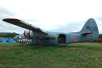 G-RACA @ EGBL - Long Marston gate guard looking a lot smarter after a repaint by some graffitti artists - by Chris Hall