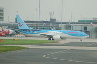 G-TAWM @ EGCC - Thomson Boeing 737-8K5 taxiing at Manchester Airport. - by David Burrell
